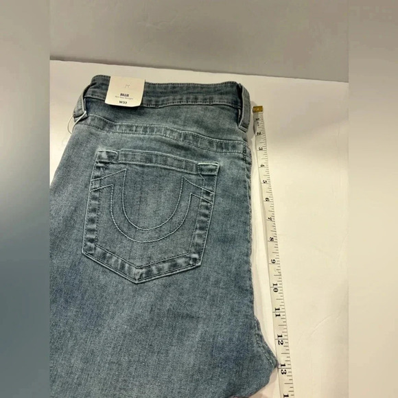 True Religion Originals Women’s Jeans Billie Mid Rise Straight Size 33 NWT - Picture 11 of 16
